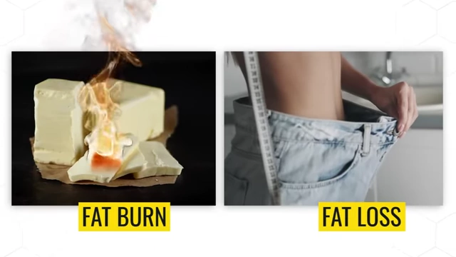 Visualizing the difference between 'fat burn' and 'fat loss'