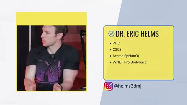 Dr. Eric Helms, an expert in exercise science