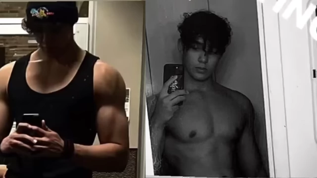 The speaker showcasing his muscular, ripped physique after significant training
