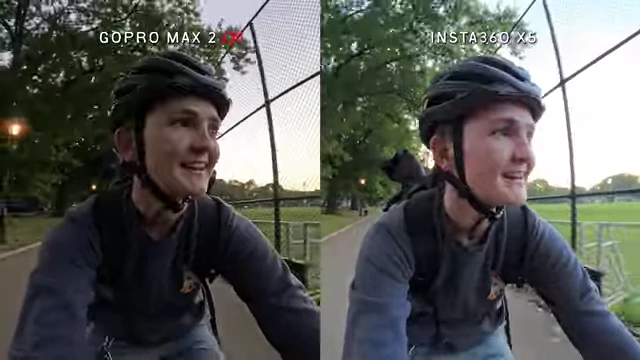Audio comparison between GoPro Max 2 and Insta360 X5 during a bike ride