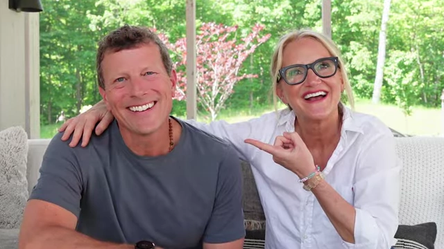 Mel Robbins with her husband, Christopher
