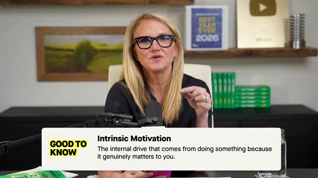 Definition of intrinsic motivation as an internal drive from genuine personal meaning