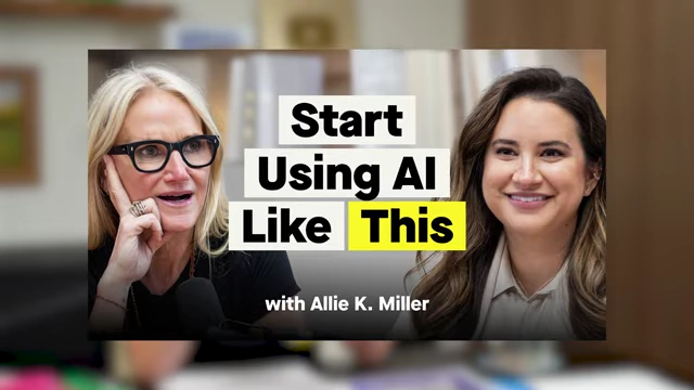 Allie K. Miller, AI expert, featured on the Mel Robbins Podcast
