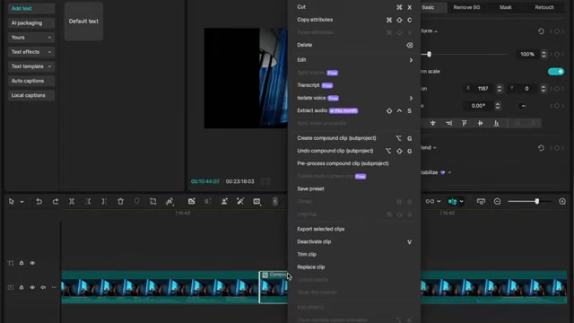 CapCut's editing timeline showing short pauses (dead space) that need to be cut out for engagement