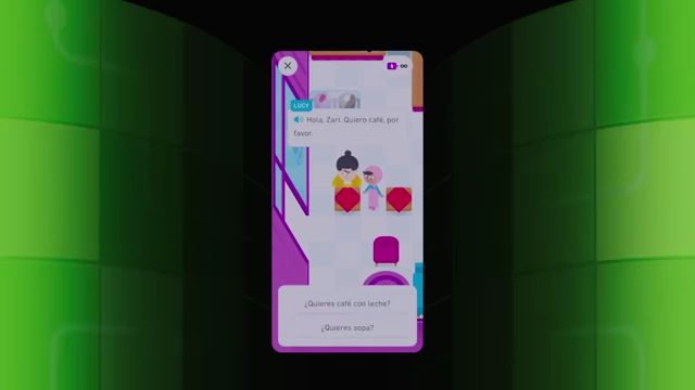 An "Adventures" lesson in progress, showing a game-like interface for basic navigation skills.
