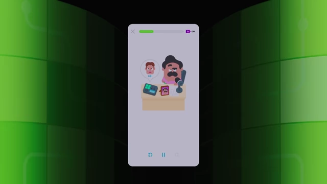 A DuoRadio episode showing a host and a caller, illustrating the listening comprehension feature.