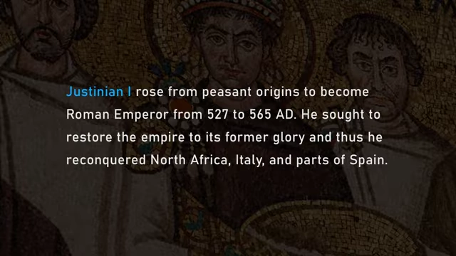 Historical text about Emperor Justinian I, comparing his peasant origins to Jeff Kaplan's journey.