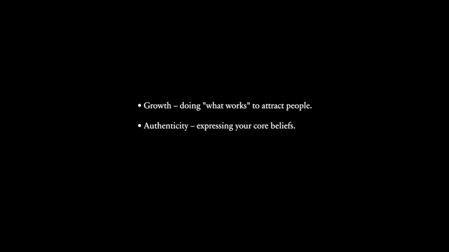 The initial pillars of the Trust Matrix: Growth and Authenticity.