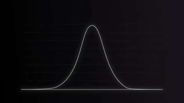 A typical normal distribution curve