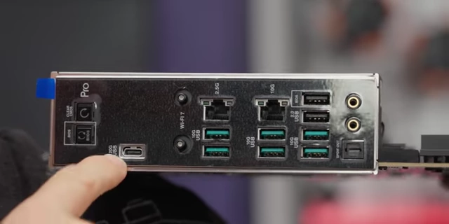 ASUS Pro WS TRX50-SAGE WIFI Motherboard Rear I/O Panel with Connectivity Labels