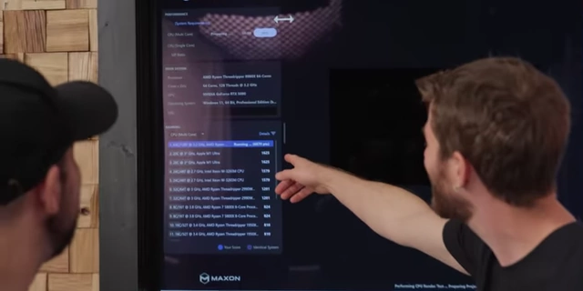 Cinebench 2024 Multi-Core Score for AMD Ryzen Threadripper 9980X