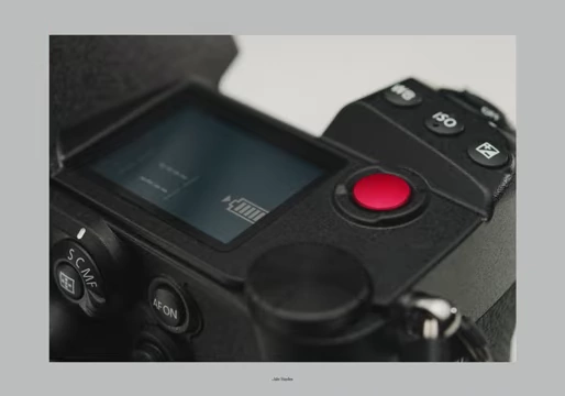 Top display of the Panasonic S1H camera.