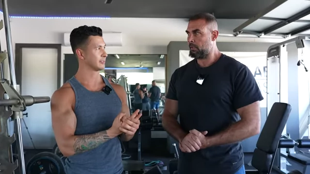 Jeremy Ethier with Bret Contreras, also known as 'the glute guy', a collaborator who helped fund the study's MRI expenses.
