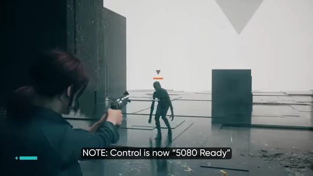 Control gameplay with a text overlay indicating it is now "5080 Ready"