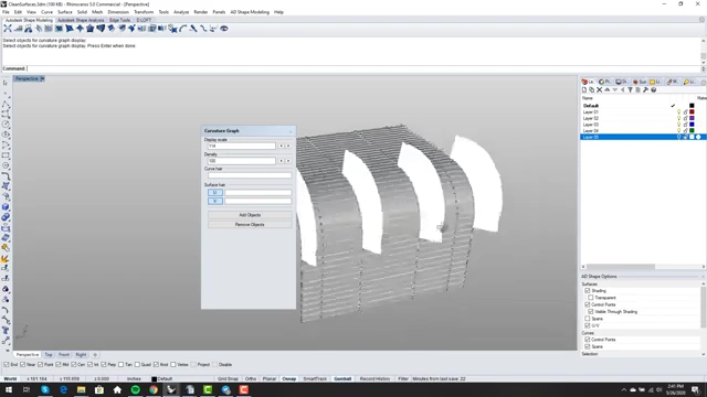 Curvature analysis of the `Network Surface` output for the simple corner, revealing chaotic curvature flow and negative (concave) regions, indicating severe quality issues.