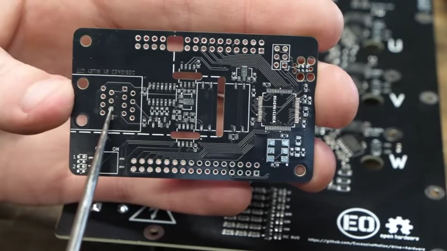 A small custom isolation and communication module board