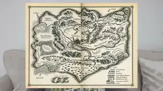 Gregory Maguire's version of the map of Oz
