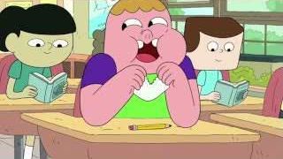 A cartoon character misbehaving in a classroom, representing the creator's mischievous primary school years.