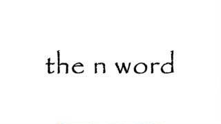Text reading "the n word" on a white background, highlighting the focus of this phase.