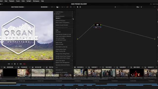 Enabling Flat Pass for a Clip Version on the Color Page