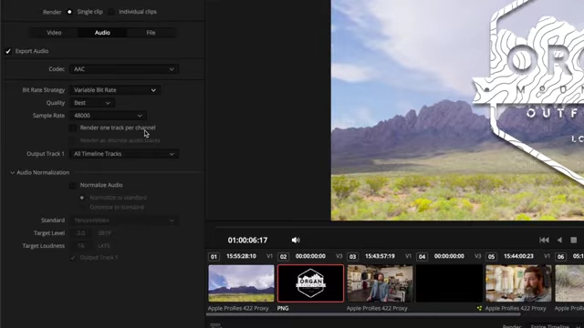 Variable Bitrate (VBR) Audio Settings