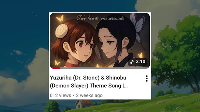 A YouTube thumbnail for "Yuzuriha (Dr. Stone) &