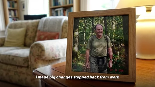 The speaker enjoying hiking after making life changes, symbolizing new experiences.