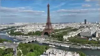 Paris skyline with Eiffel Tower