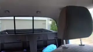 Folding rear headrests and their storage behind the seat
