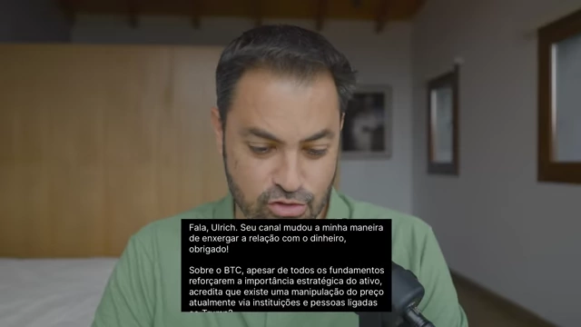 A question on screen asks if Bitcoin price manipulation is currently occurring via institutions and individuals linked to Trump.