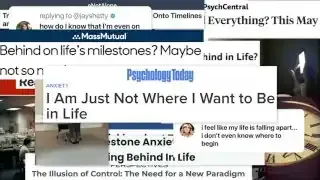 collage of headlines about feeling lost in life