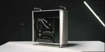 Liquid-cooled PC build with dual RTX 5090s and custom loop