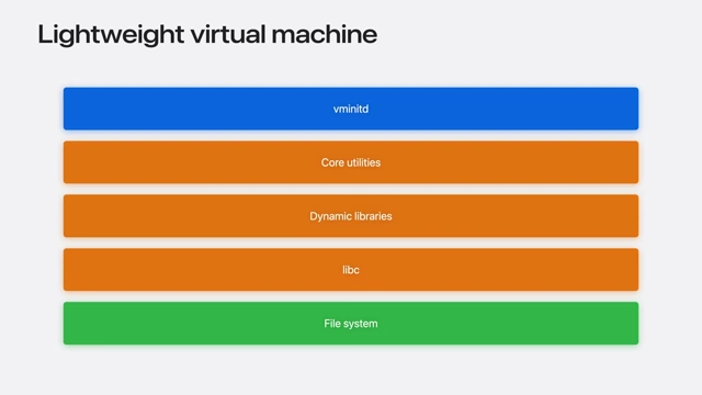 Traditional lightweight virtual machine components
