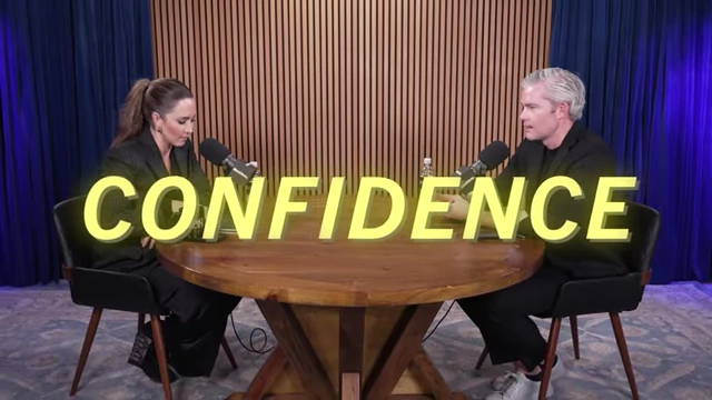 Text overlay on screen reading "CONFIDENCE" in large yellow letters.