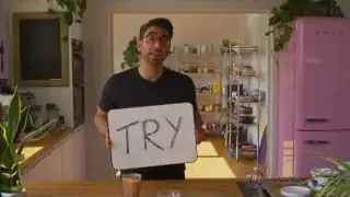 A 'TRY' sign, recommending green powders as a backup only if it's a good quality product.