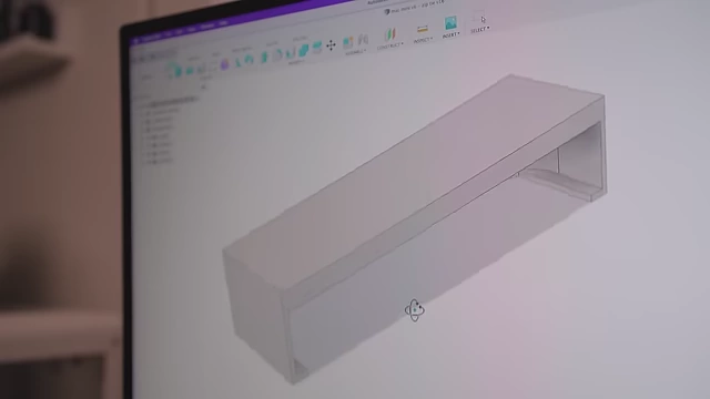 A simple 3D model of a Mac Mini sleeve in Fusion 360
