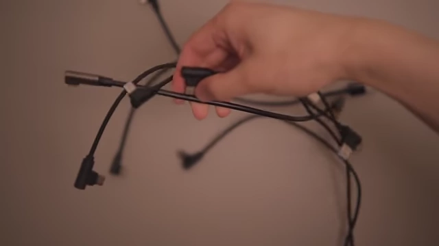 A collection of USB-C cables, emphasizing the need for a specific length