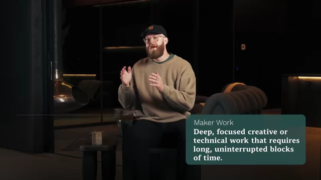 Defining "maker work" for deep creative focus