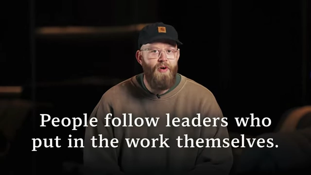 The importance of leading by example