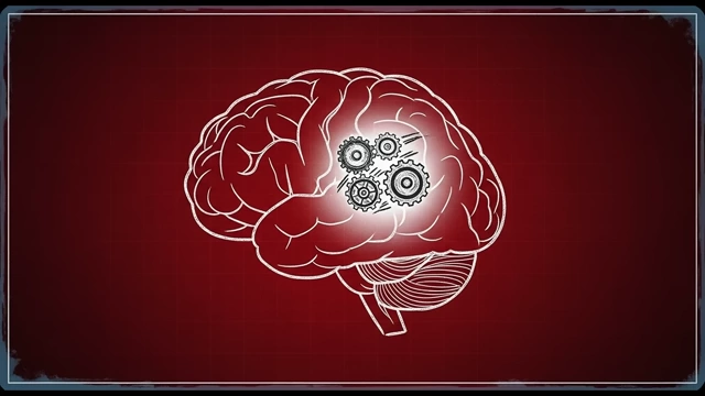 A brain with internal gears working, symbolizing the constant calculation of effort vs. reward.