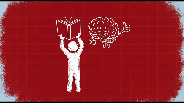 A person happily holding up a book, with a smiling brain beside them giving a 'thumbs up', symbolizing satisfaction from learning.