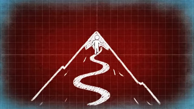 A person climbing a winding path up a mountain, symbolizing the journey of embracing discipline.