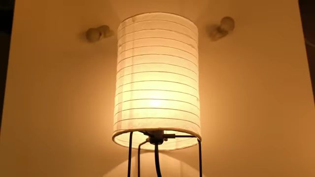 STRANDAD table lamp lit up