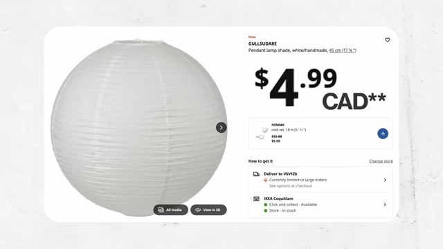 IKEA GULLSUDARE pendant lamp shade price
