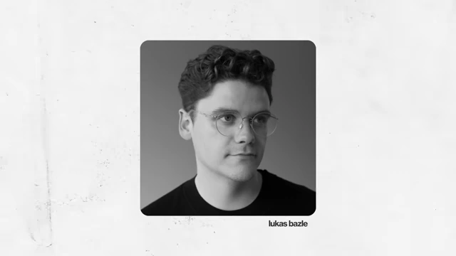 A black and white portrait of designer Lukas Buol