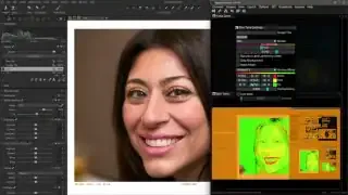 Skin Tone scope settings with Gradient 3 overlay, showing saturation and luminosity sliders