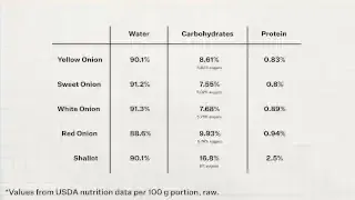 Composition of yellow onion, sweet onion, white onion, red onion, shallot