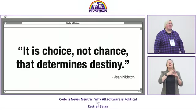 A quote by Jean Nidetch, 'It is choice, not chance, that determines destiny.'