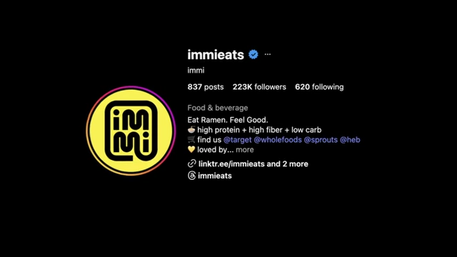 Immieats Instagram profile