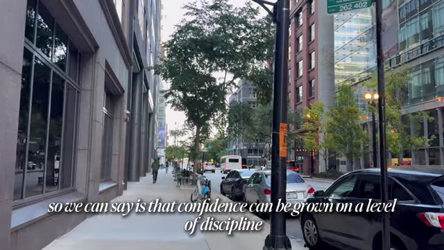 Confidence can be grown through discipline by consistently keeping small promises to yourself.